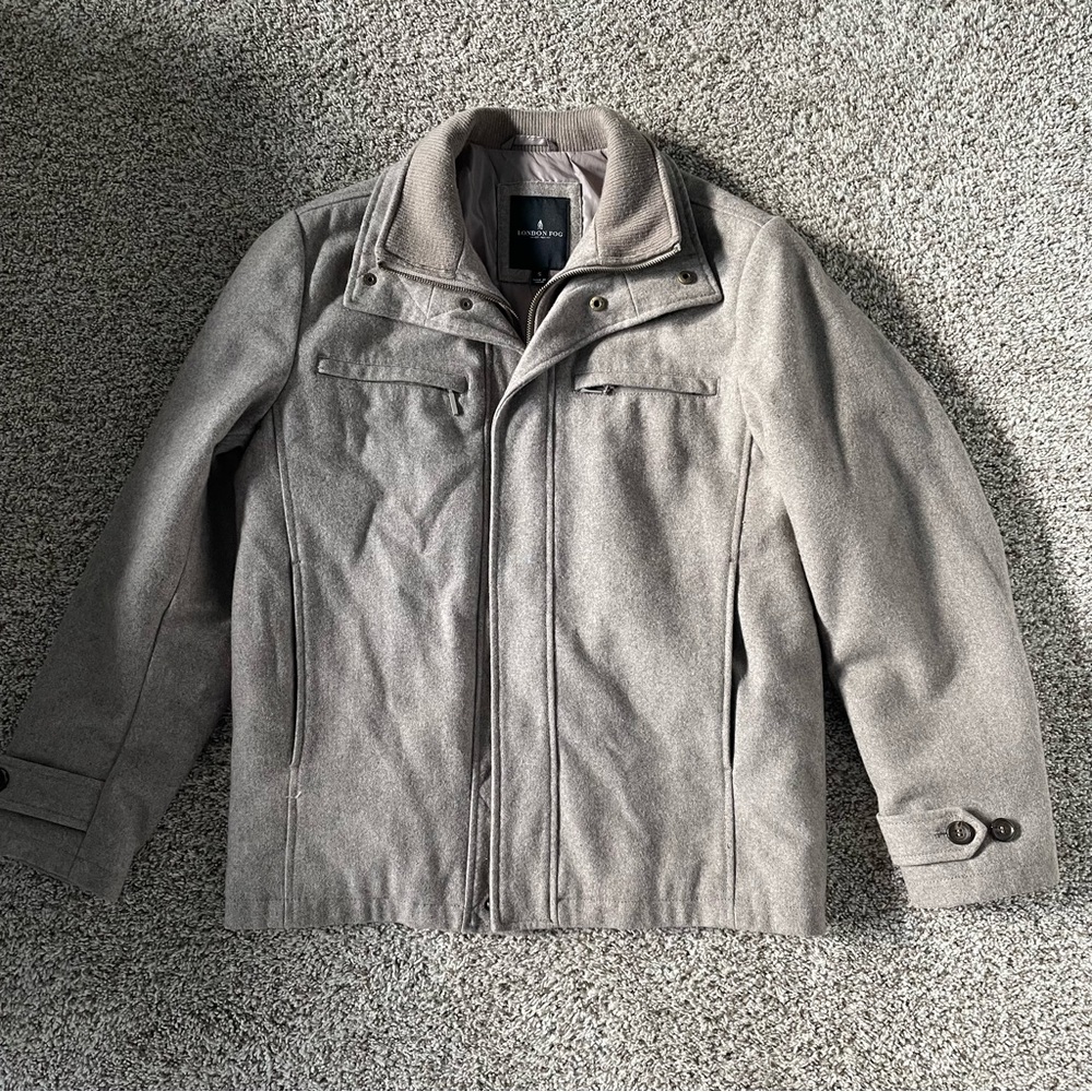 London Fog Men's Tan Wool Jacket